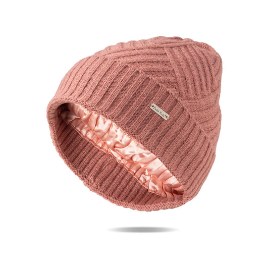 Satin lined winter beanie